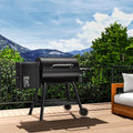 Electric Pellet Grill & Smoker with Side Shelf
