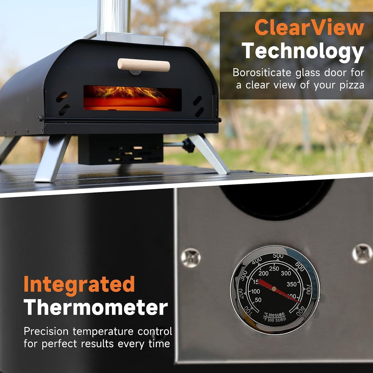 Portable Wood‑Fired Outdoor Pizza Oven