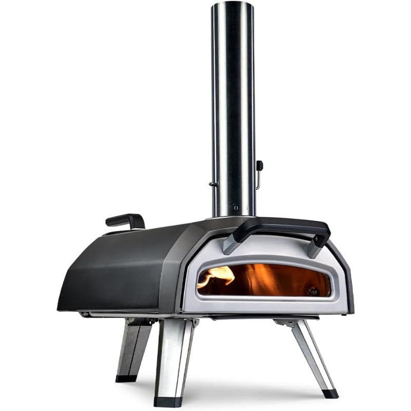 Dual‑Fuel Outdoor Pizza Oven with Pizza Stone
