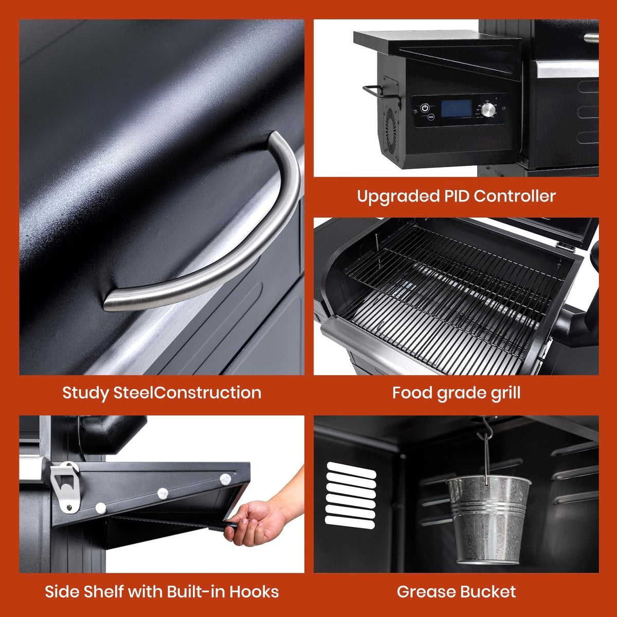 PID 3.0 Wood Pellet Grill Smoker