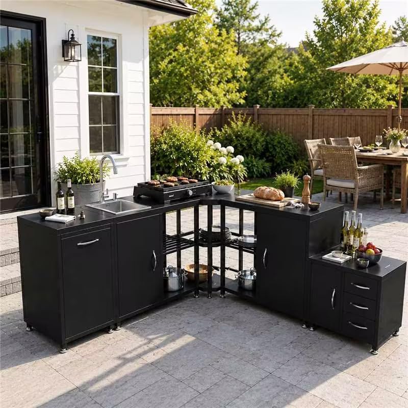 5‑Piece Modular Outdoor Kitchen Island Set