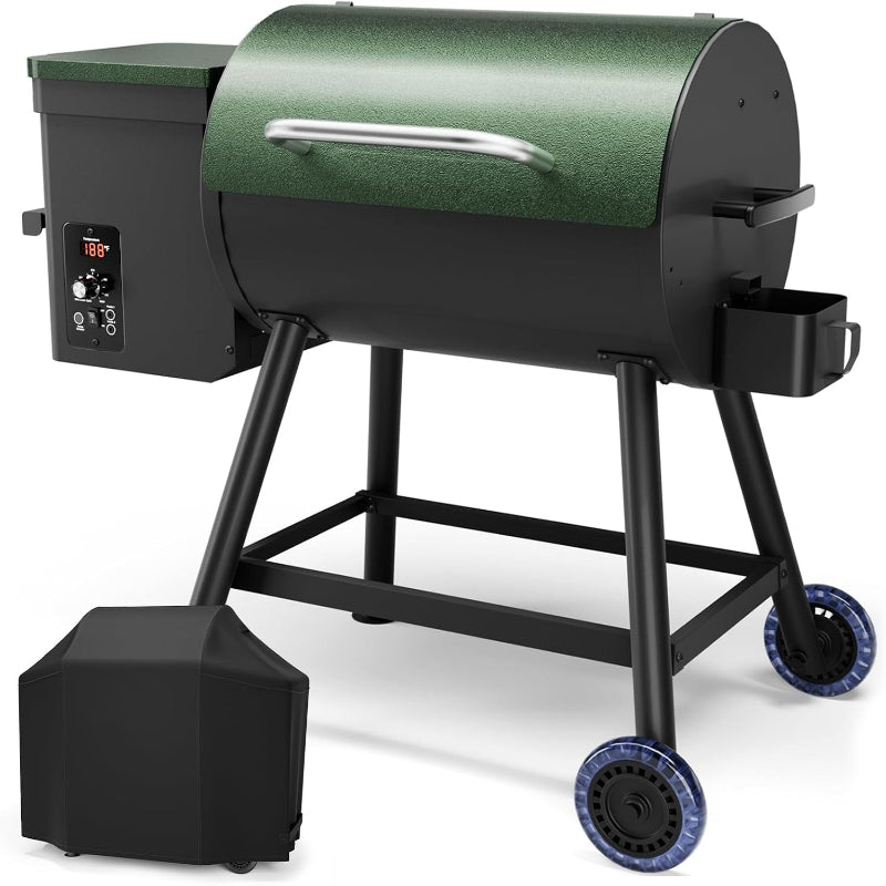 8‑in‑1 Electric Wood Pellet Smoker Grill