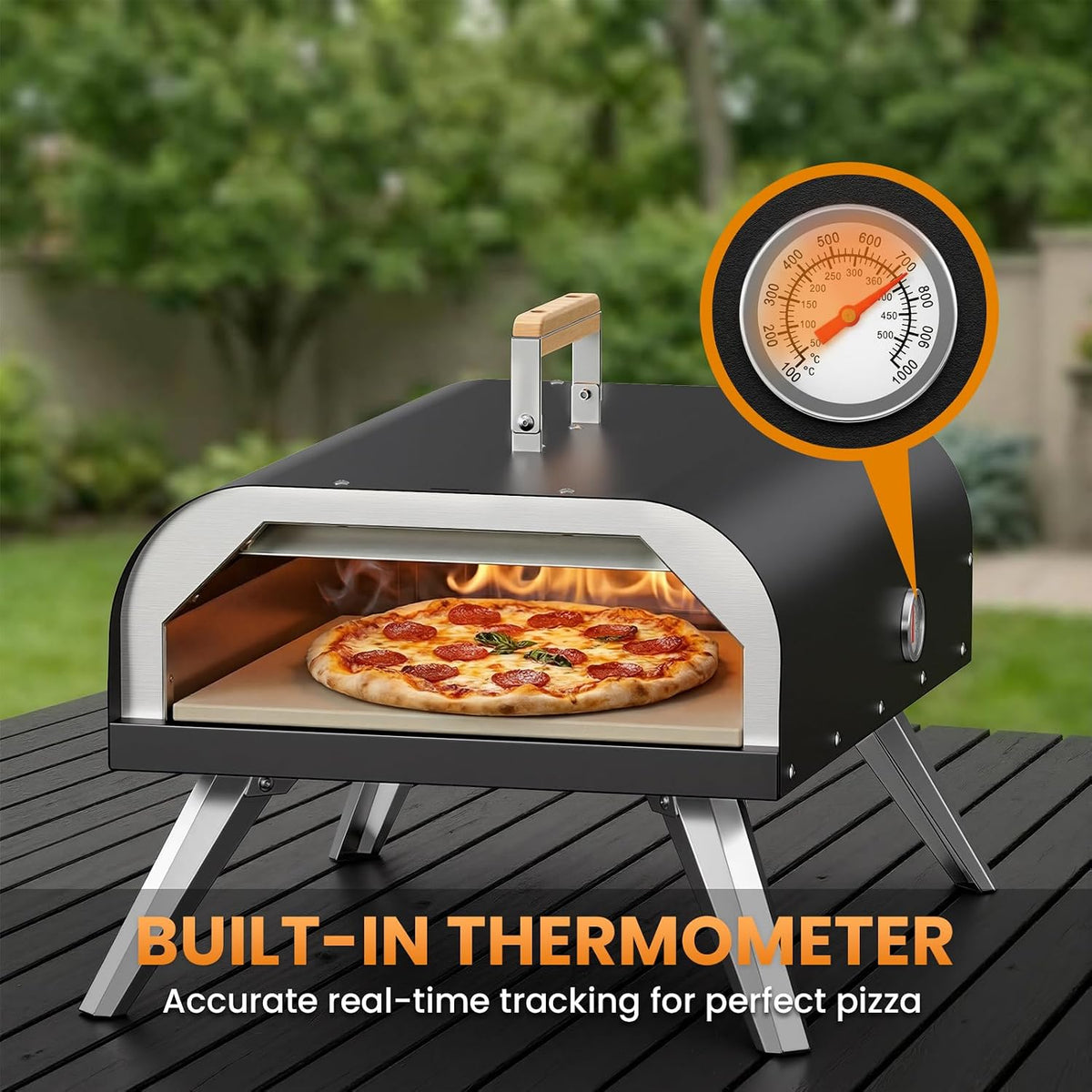 Multi‑Fuel Portable Outdoor Pizza Oven