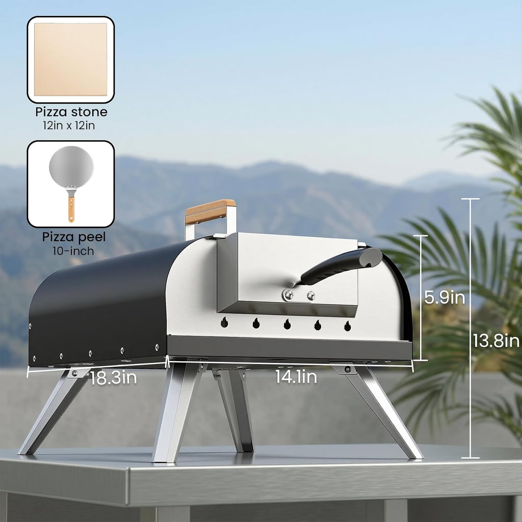 Multi‑Fuel Portable Outdoor Pizza Oven