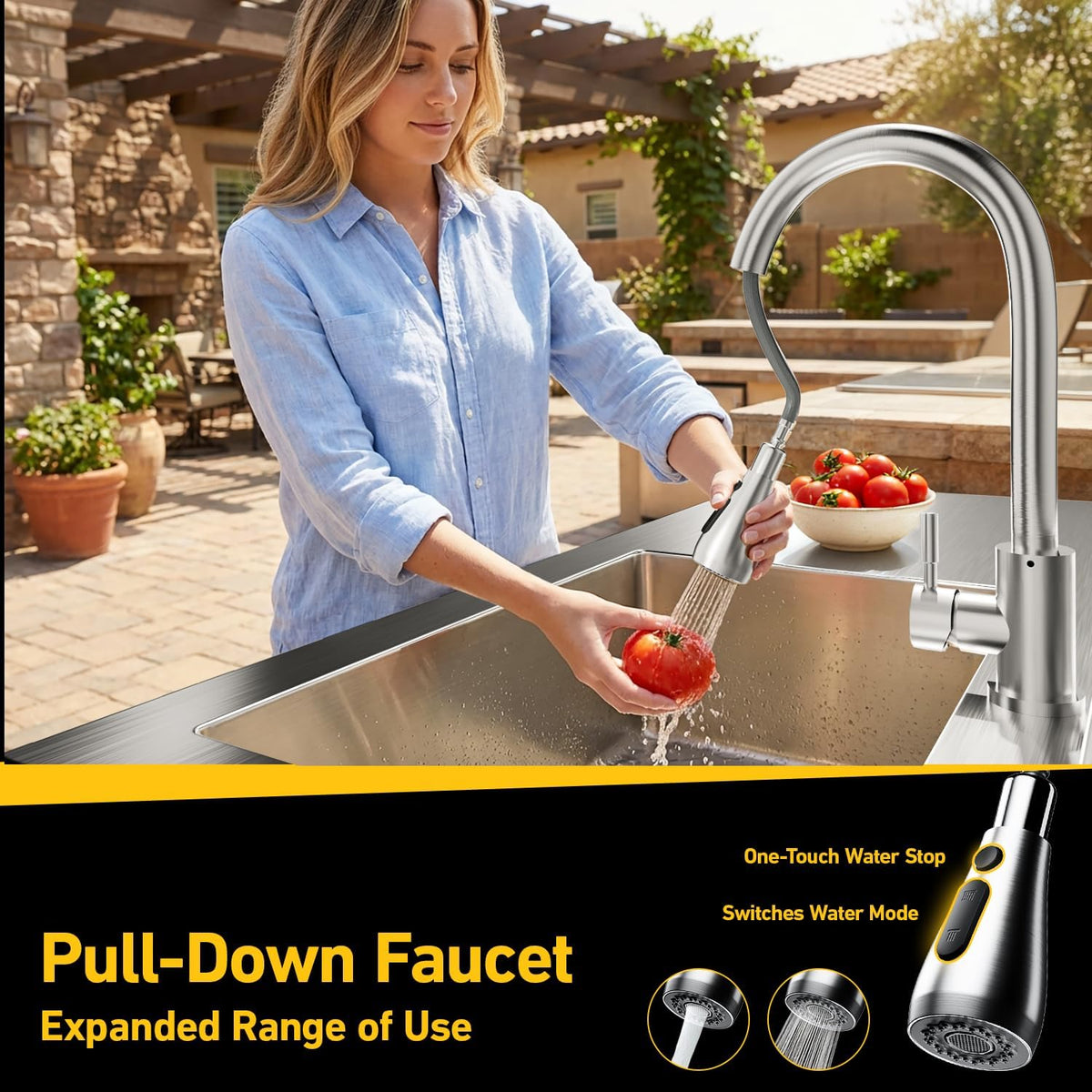 Freestanding Utility Sink with Cabinet