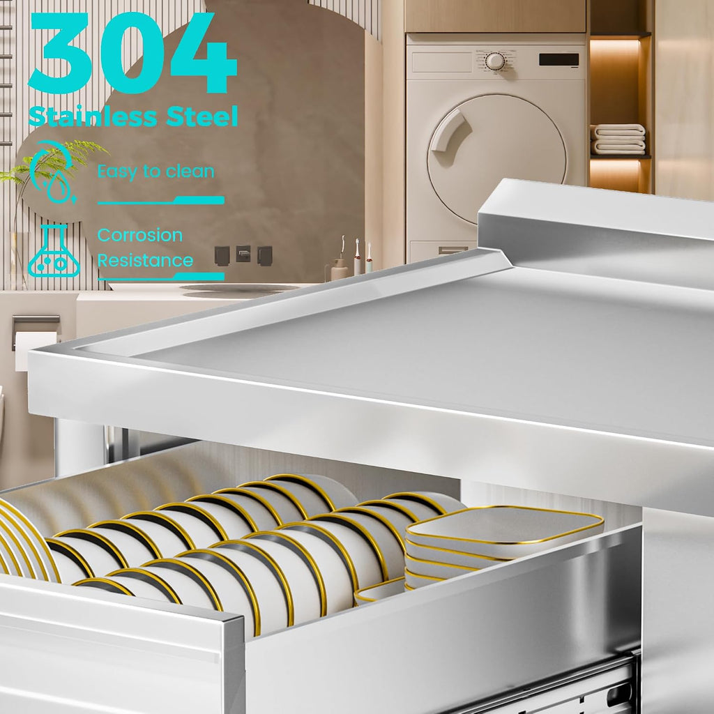 Freestanding Stainless Steel Utility Sink