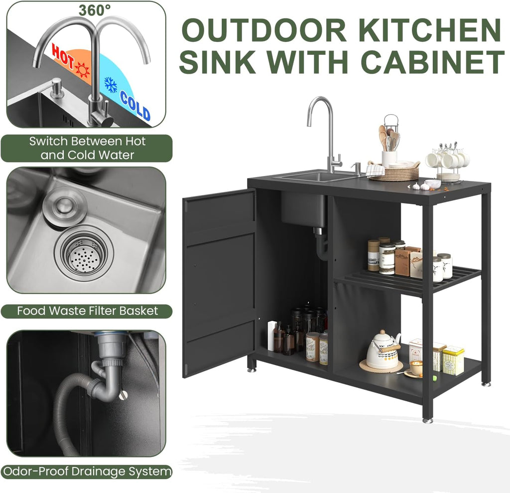 5‑Piece Modular Outdoor Kitchen Island Set