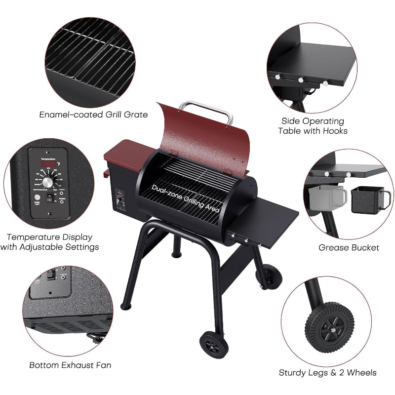 PID Electric Wood Pellet Smoker Grill