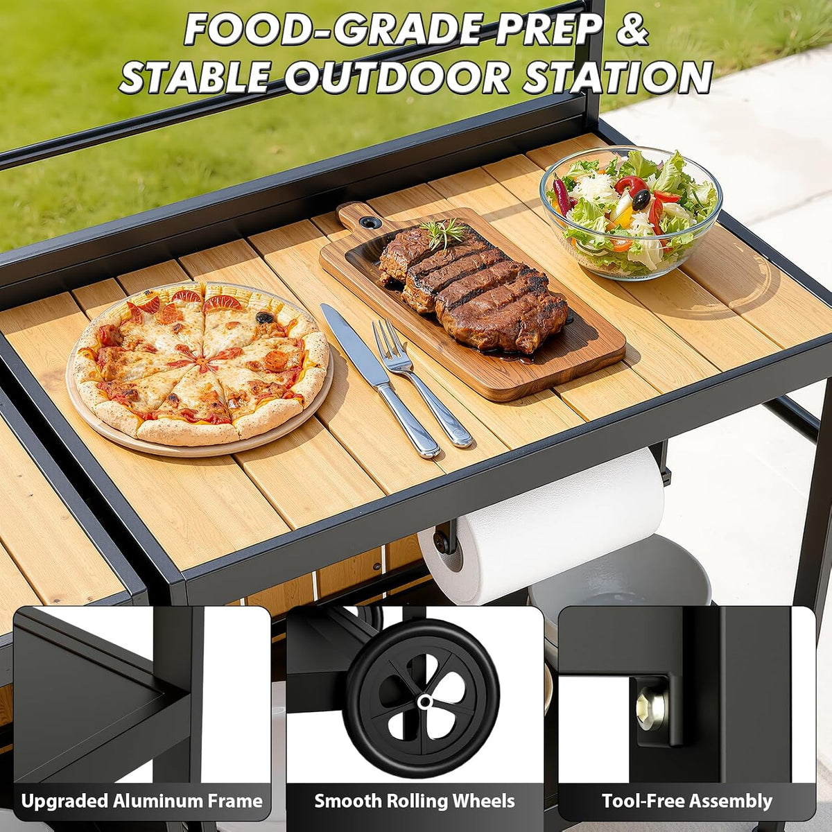 Modular Aluminum Outdoor Kitchen Island Set