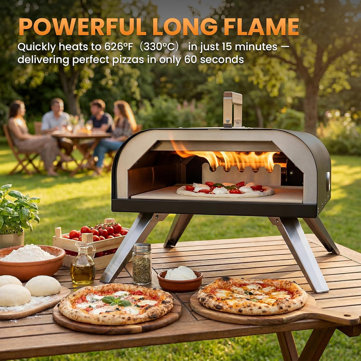 Multi‑Fuel Portable Outdoor Pizza Oven