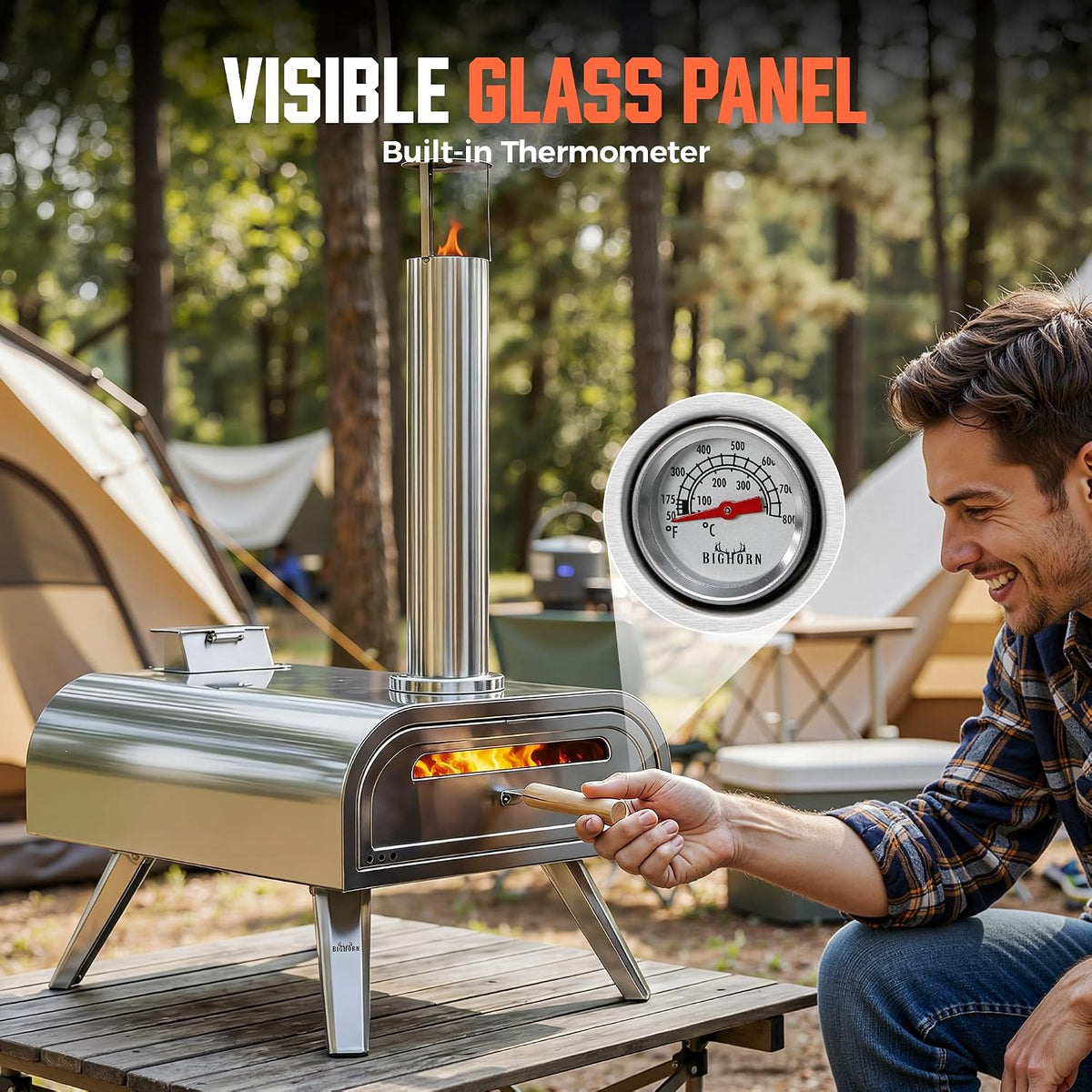 Multi‑Fuel Portable Outdoor Pizza Oven
