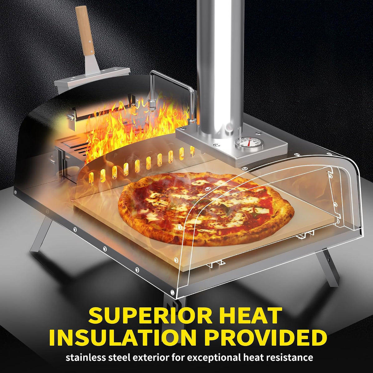 Dual‑Fuel Outdoor Pizza Oven
