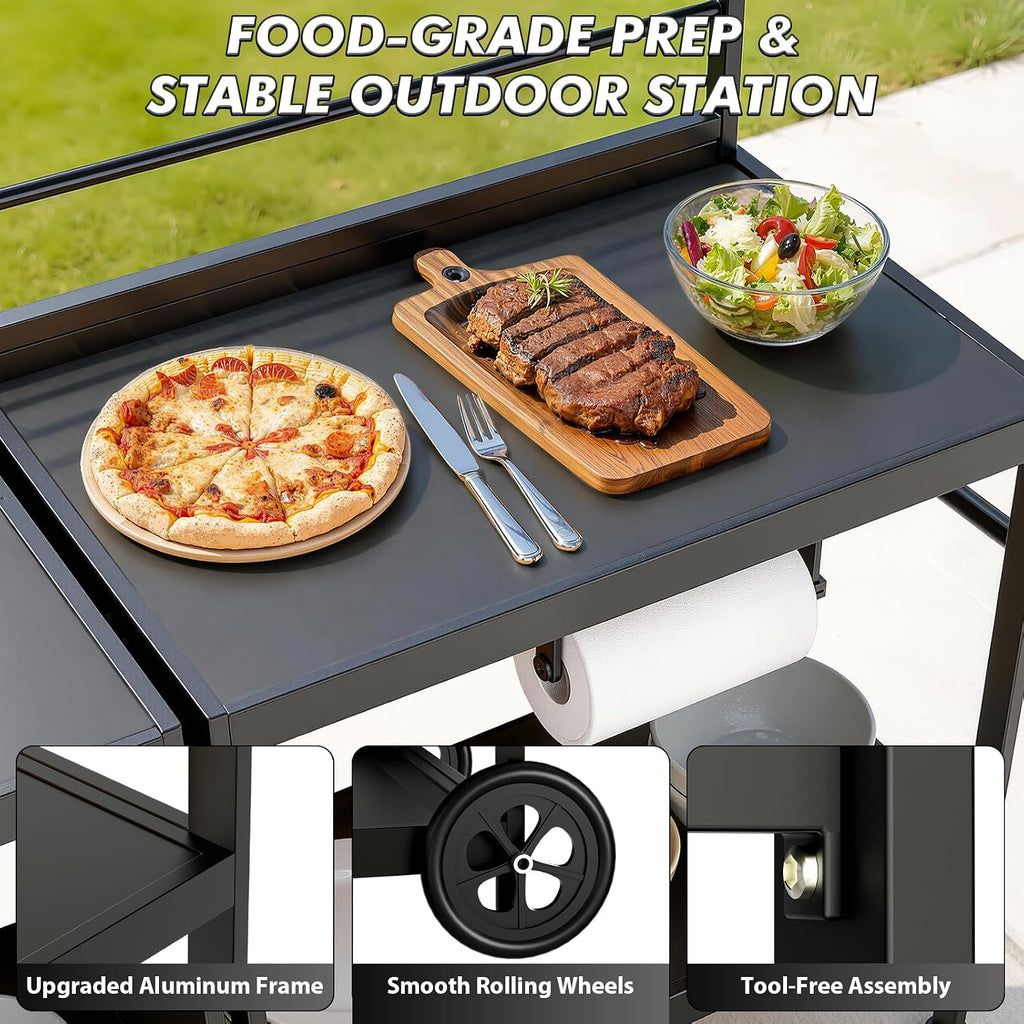 5‑Piece Modular Aluminum Outdoor Kitchen Island Set