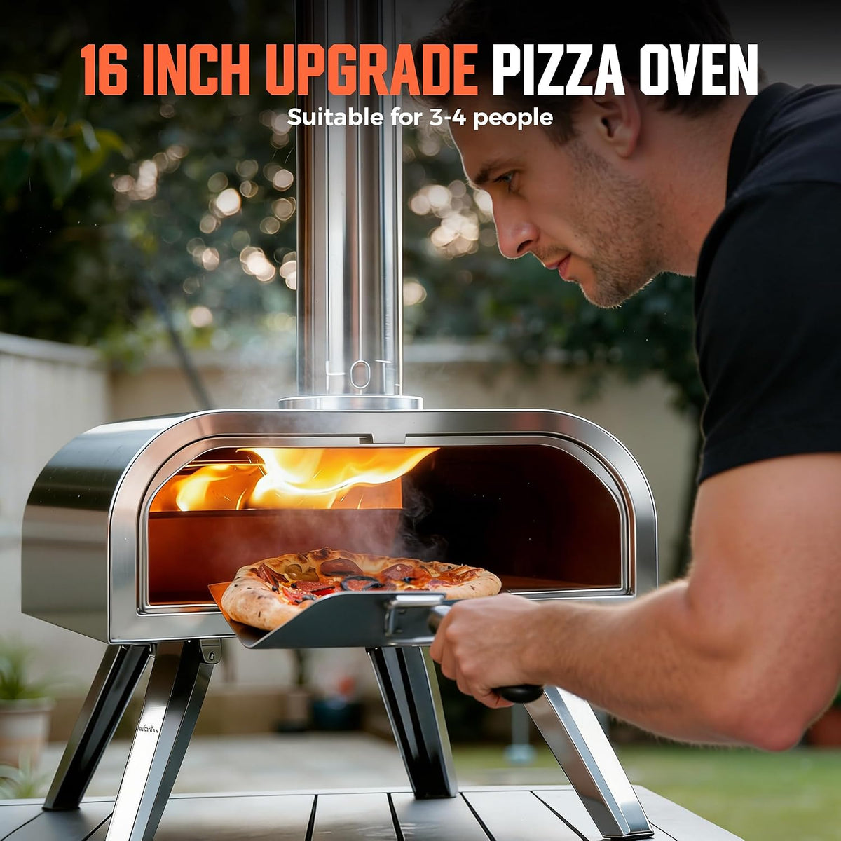 Multi‑Fuel Portable Outdoor Pizza Oven