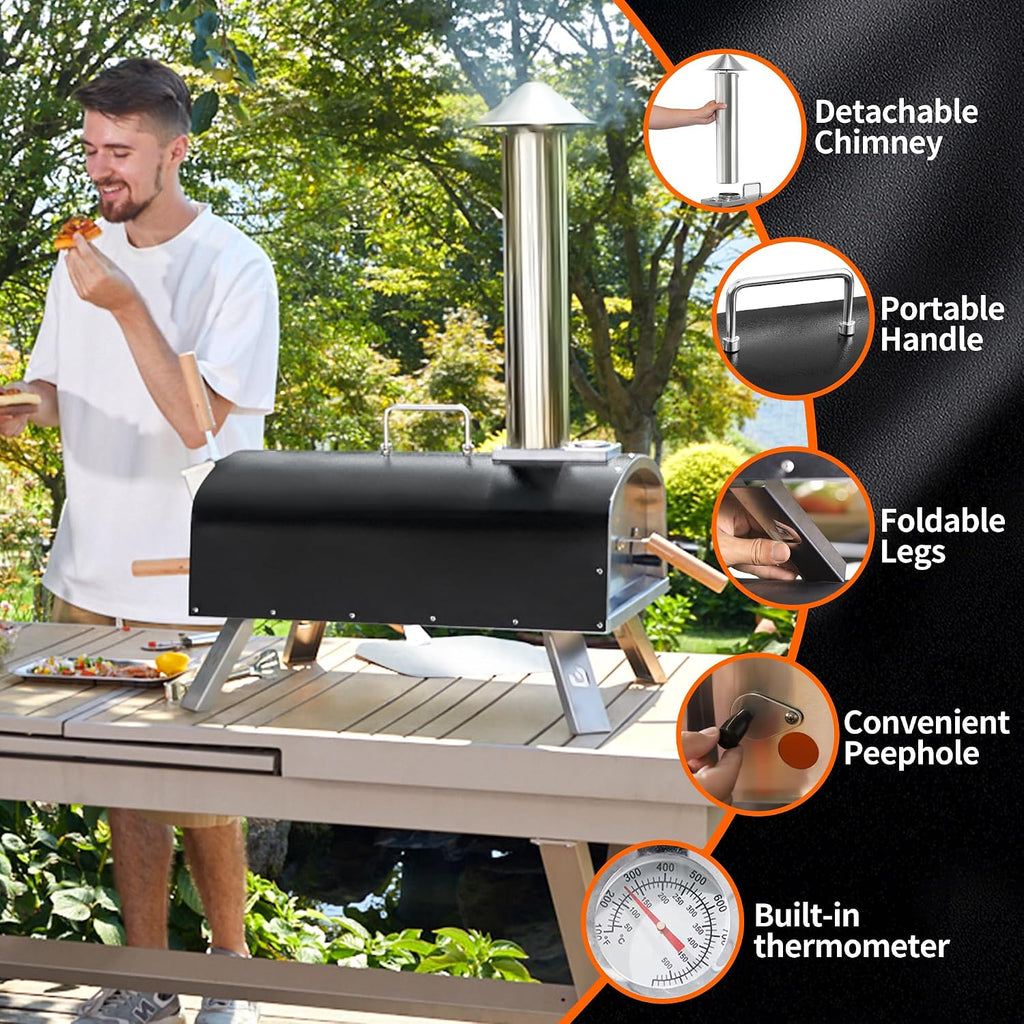 Dual‑Fuel Outdoor Pizza Oven