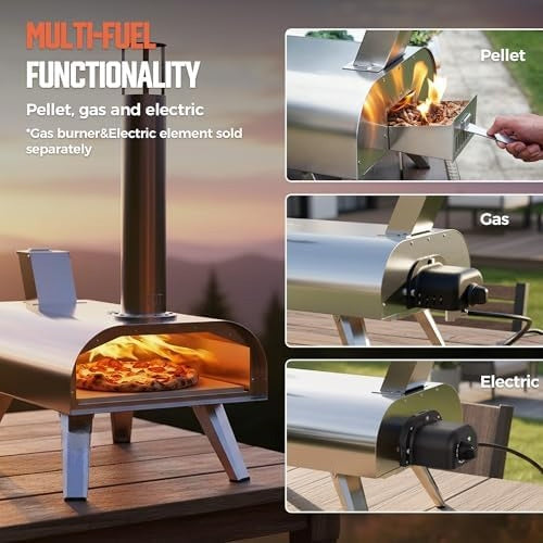 Multi‑Fuel Portable Outdoor Pizza Oven