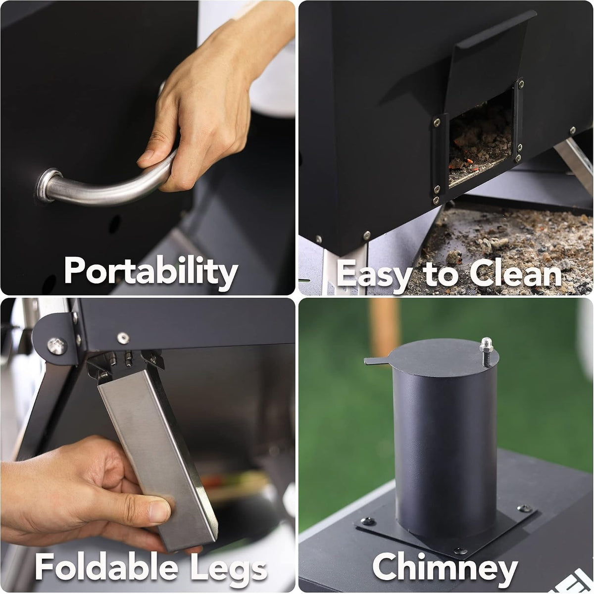 Portable Wood‑Fired Outdoor Pizza Oven