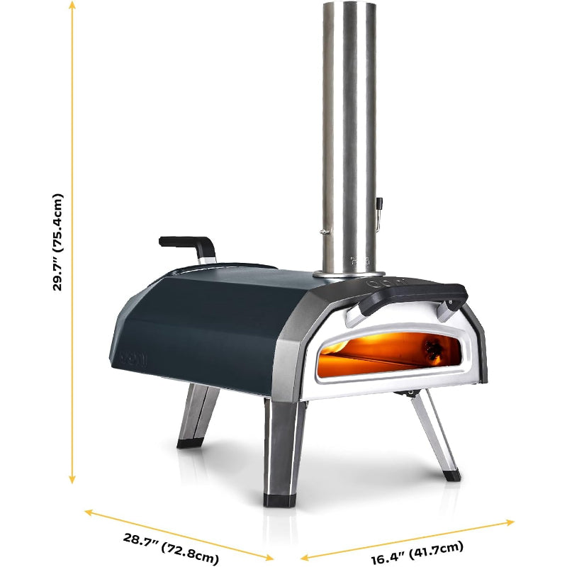Dual‑Fuel Outdoor Pizza Oven with Pizza Stone