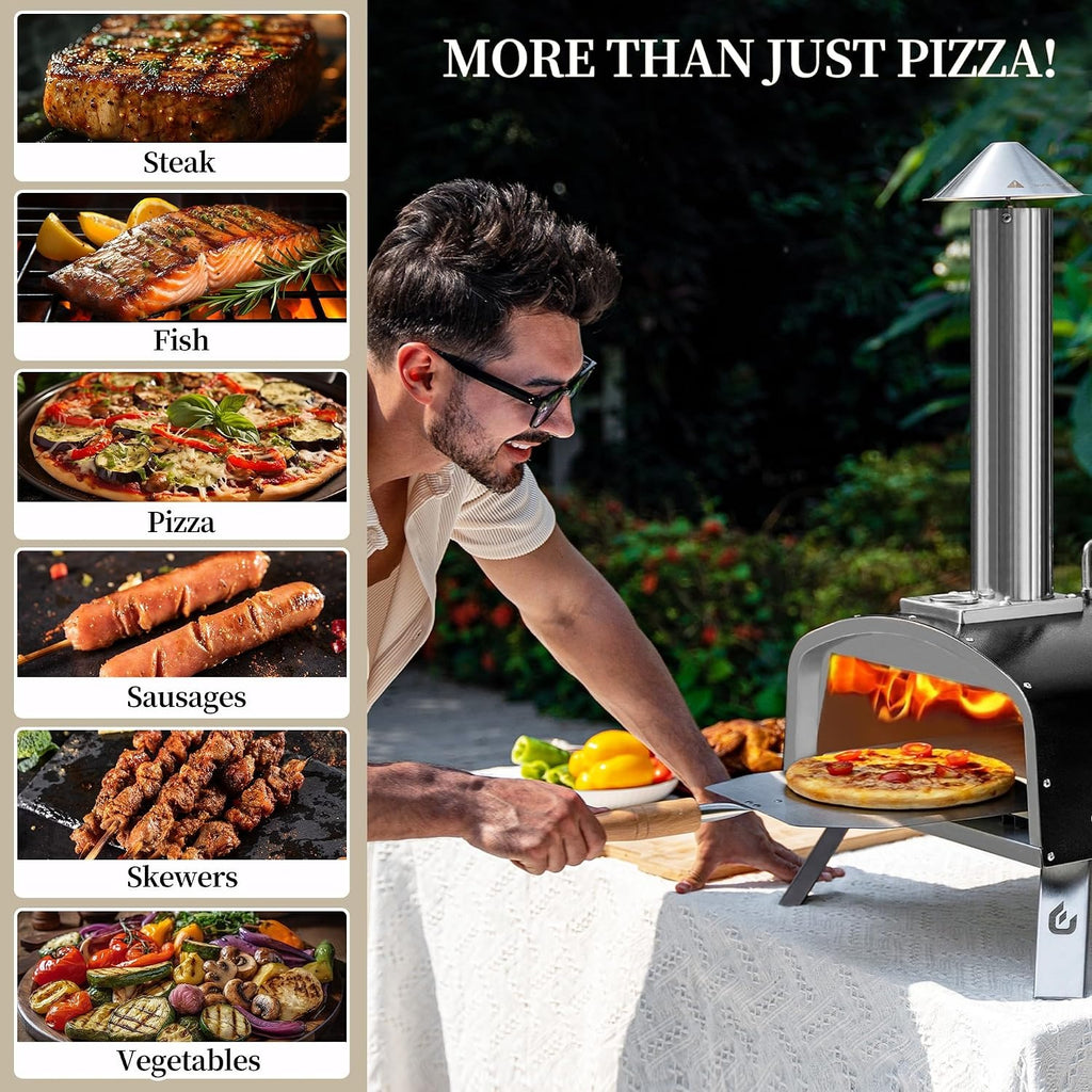 Dual‑Fuel Outdoor Pizza Oven