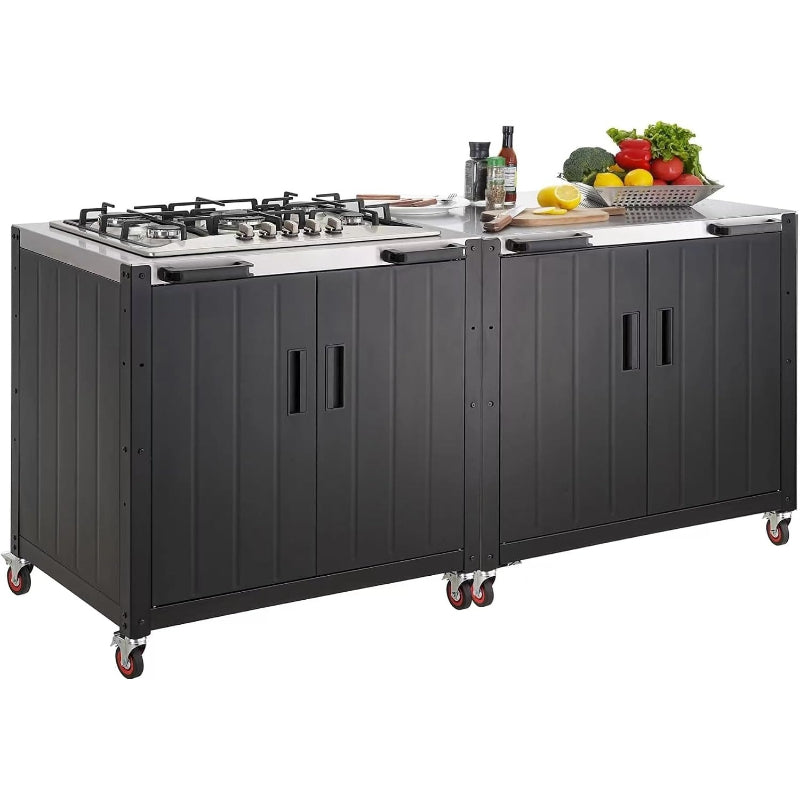 Modular Outdoor Kitchen Grill Cart