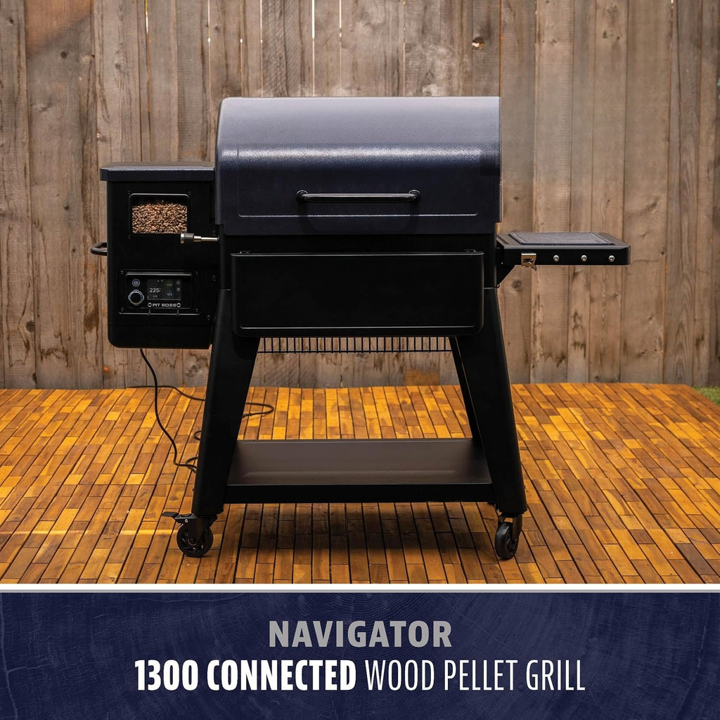 WiFi‑Bluetooth Wood Pellet Grill & Smoker