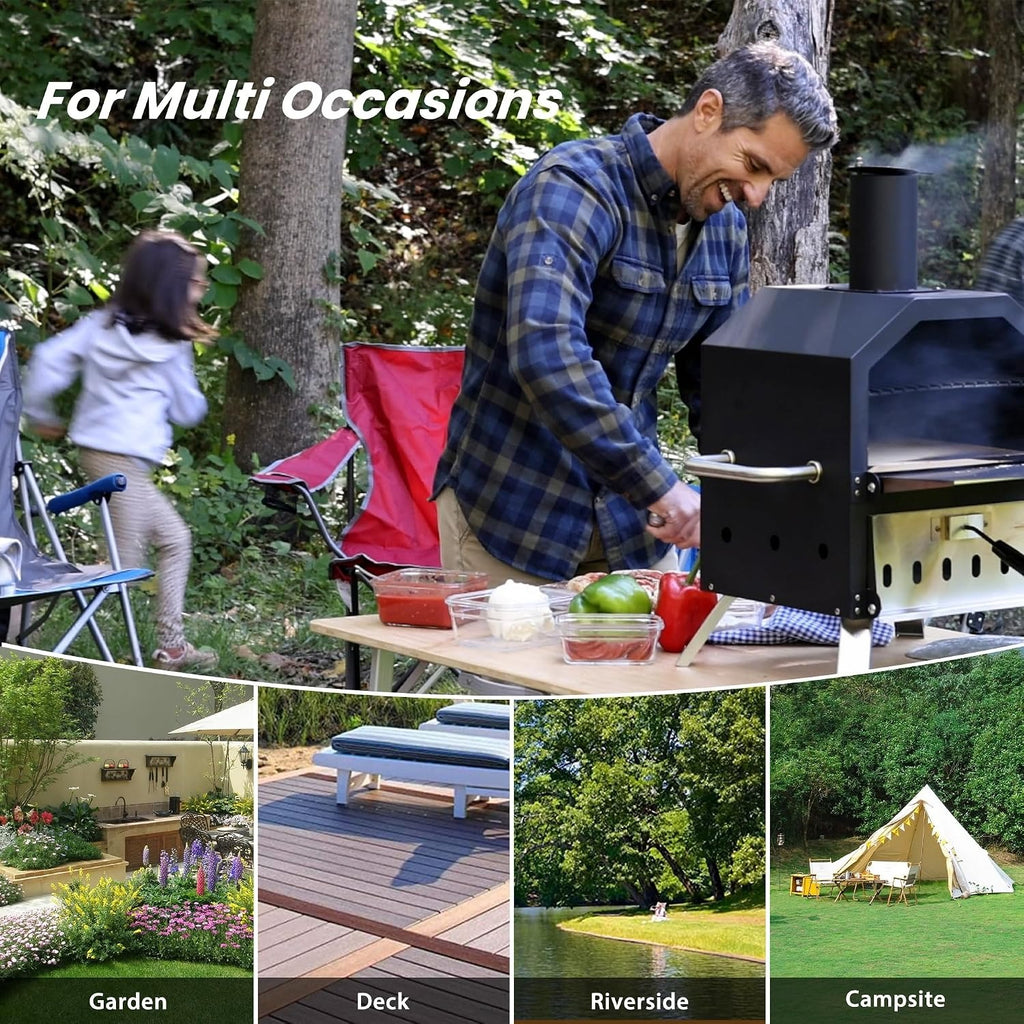 Portable Wood‑Fired Outdoor Pizza Oven