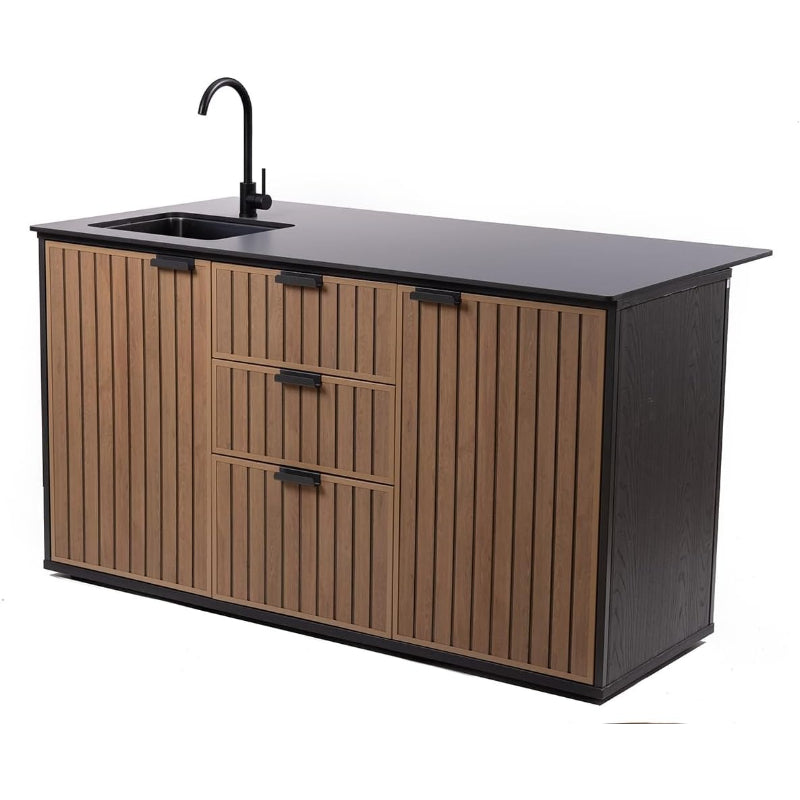 Resin Outdoor Kitchen Island with Sink